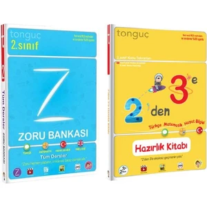 Tonguç Akademi 2. Sınıf Tonguç Tüm Dersler Zoru Bankası - 2'den 3'e Hazırlık Kitabı 2 Kitap Set