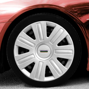 Ford Fiesta 14 Inç Jant Kapağı Amblemli Gri 4'lü Takım 155