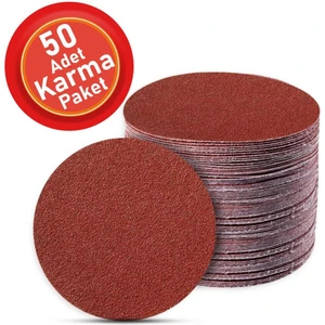 50 Adet Cırt Zımpara Spiral Avuç Içi Taşlama 115 mm Harman Paket