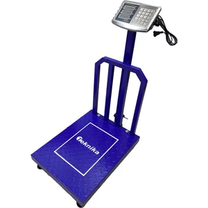 600 kg Terazi Arka Korumalı 45X60 cm Platform Paslanmaz Çelik Tuşlu Terazi