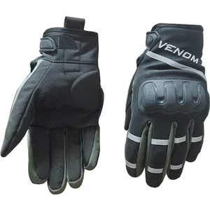 Venom 9010 Softshell Korumalı Motosiklet Eldiveni Siyah