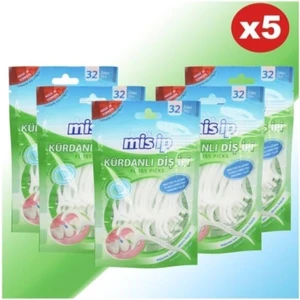 Misip Kürdanlı Diş Ipi 32'li -- 5 Paket x 32 Li