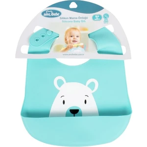 Sevi Bebe Silikon Desenli Mama Önlüğü