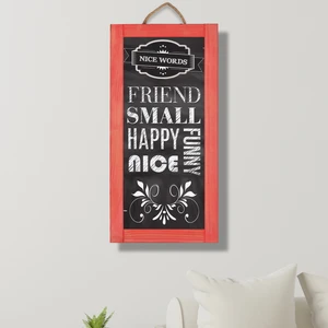 Çanakcı Ahşap Ev Dekorasyon Ahşap Yazı Tahtası Kara Tahta Duvar Süsü Duvar Dekoru 60 x 30 cm
