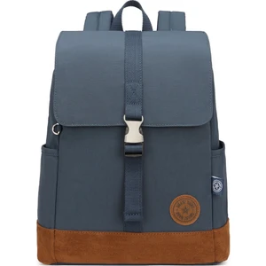 Smart Bags Süet Tabanlı Kumaş Kadın Sırt Çantası 3092 Lacivert