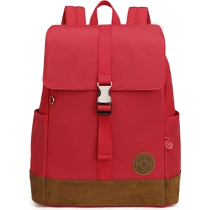 Smart Bags Süet Tabanlı Kumaş Kadın Sırt Çantası 3092 Kırmızı