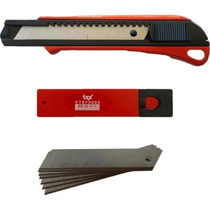 Vip-Tec VT875111 Prof. Metal Gövde Desenli Maket Bıçağı 165X18MM + 10 Adet Yedek