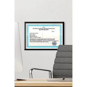 Özcanlar Çerçeve A4 Çerçeve Ucuz 21X30 Sertifika Evrak Diploma Belge Fotoğraf Çerçevesi Duvara Asılabilir Ofis Özc-Boşbelge
