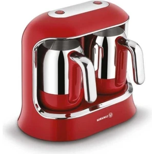 Kahvekolik Twin Kahve Makinesi Kırmızı Krom A861