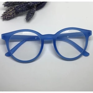 Şeffaf Camlı Mat Çerçeveli Mavi Güneş Gözlüğü