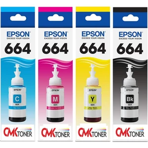 Epson T664 Muadil Mürekkep Seti L355 / L1455 / L1300 / L110