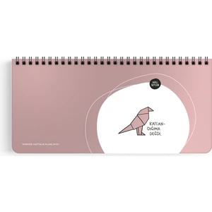 Keskin Color Katlandığıma Değdi Hisli Şeyler Haftalık Planner 13 x 27 cm