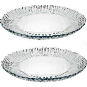 Cam Aurora Servis Sunum Tabak Servis Tabağı (31,5 Cm) 2 Li