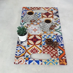 Cam Tepsi | Çini Desen | 29cm x 52cm