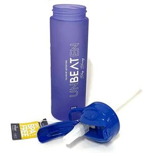 Mavi Unbeaten Tritan Boyalı Desenli Pipetli Matara 600ML