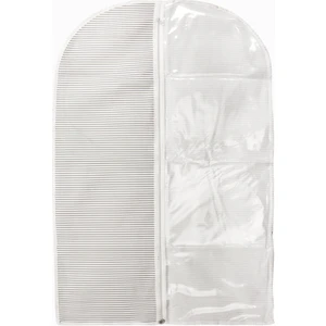 İndirim Hareketi Pencereli Elbise Kılıfı 60X130 Gri Çizgili