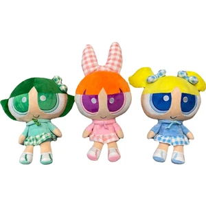 3 Adet Çizgi Film Karakteri Sevimli Powerpuff Girls Peluş Oyuncaklar (Yurt Dışından)