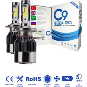 Ultra Beyaz LED Xenon Soğutuculu Far Ampulü 9400 Lümen 6000K H3
