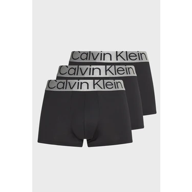 Calvin Klein Erkek 3'lü Trunk Boxer Seti Steel