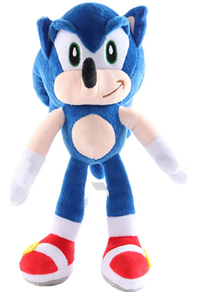 Elifeshop Sonic Boom Hedgehog & Arkadaşları Karakter Figür Peluş Oyuncak Dev Boy Sonic Hedgehog 45 Cm.