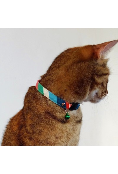 Stylie Gökkuşağı Kedi Tasması, Boğulma Önleyici Güvenli Klips