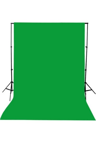 Greenbox Chromakey-Green Screen Yeşil Fon Perde (3X6M) + Fon Standı (2X8M)