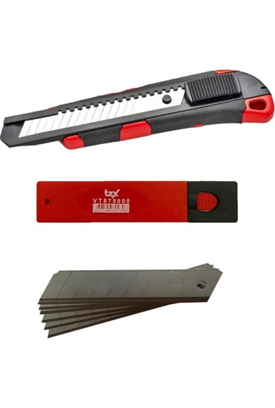 Vıp-Tec VT875117 Metal Profesyonel Maket Bıçağı 160X20MM + 10 Adet Yedek