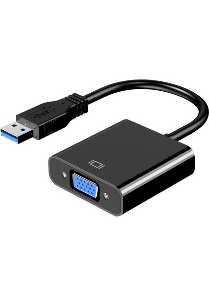 USB To VGA Dönüştürücü USB 3.0 VGA 15 Pin Çevirici Çoklu Ekran Video Dönüştürücü USB In VGA Out