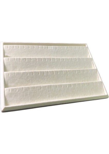 Yerli Süet Krem Küpe Tabla Standı (Aydındecor) modelleri