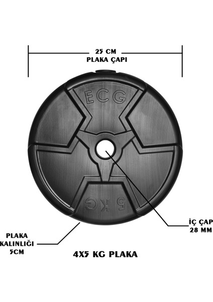 Ecgspor Hero Serisi 5 kg Plaka-4 Adet