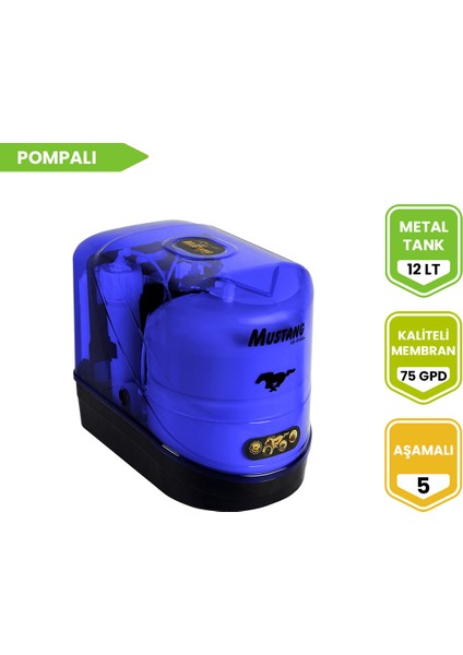 Mor 5 Aşamalı Pompalı Su Arıtma Cihazı