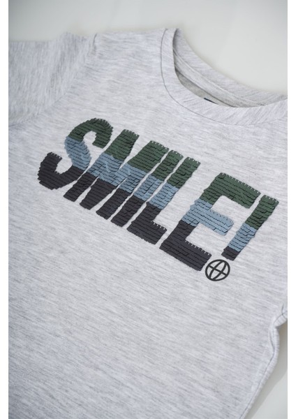 Erkek Çocuk Fun Smile Değişen Pullu Kısa Kol Tişört fiyatları