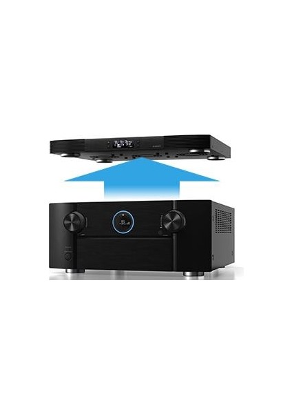 AC Infinity Aırcom T10 Receiver ve Av Komponent Soğutucu Fan Sistemi, Önden Egzoz Çıkışlı 17"