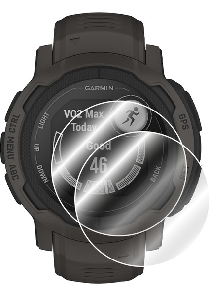Garmin Instinct 2 Solar Akıllı Saat ile Uyumlu Ipg Ekran Koruyucu (2 Adet)