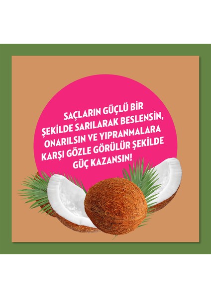 Doğanın Enerjisi Saç Bakım Şampuanı Hindistan Cevizi Yağı Onarıcı ve Yıpranma Karşıtı 500 ml