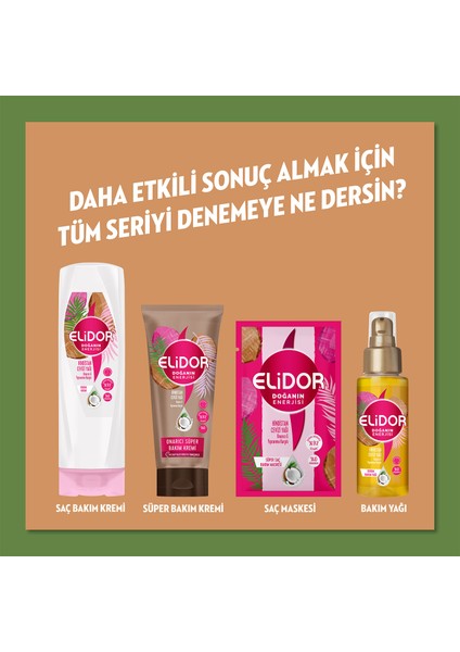 Doğanın Enerjisi Saç Bakım Şampuanı Hindistan Cevizi Yağı Onarıcı ve Yıpranma Karşıtı 500 ml