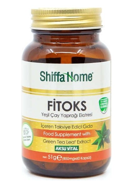 FİTOKS YEŞİL ÇAY YAPRAĞI 60 KAPSÜL & 850 MG fiyatları
