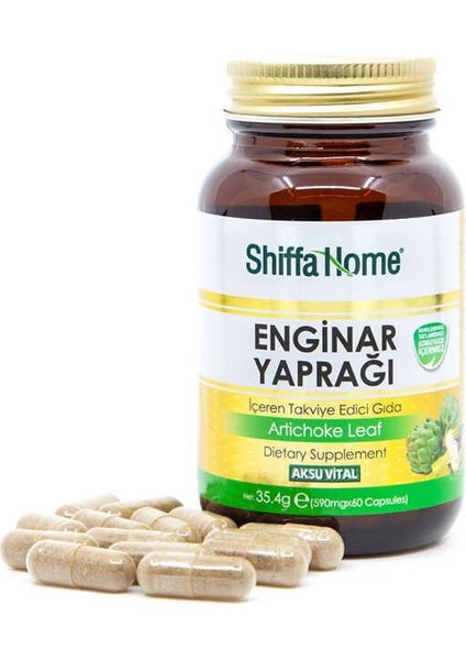 Shiffa Home Enginar Yaprağı 60 Kapsül