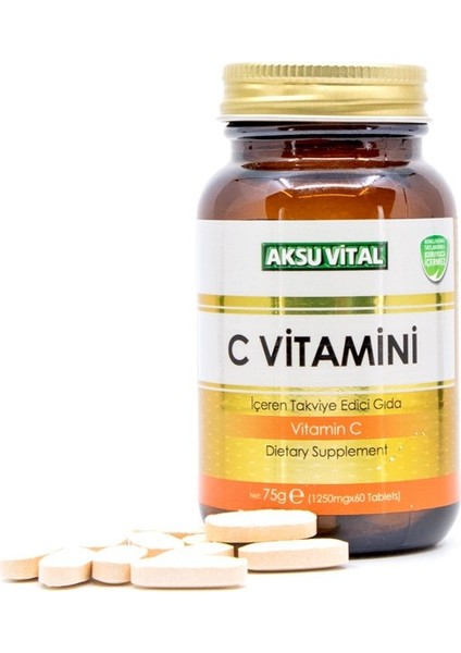 Aksu Vital C Vitamini 60 Tablet 1250 gr