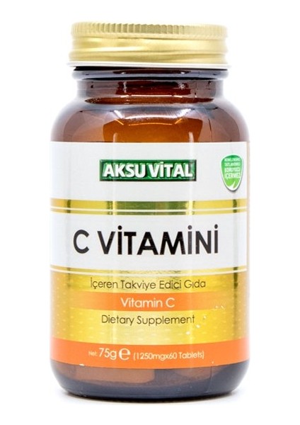 Aksu Vital C Vitamini 60 Tablet 1250 gr