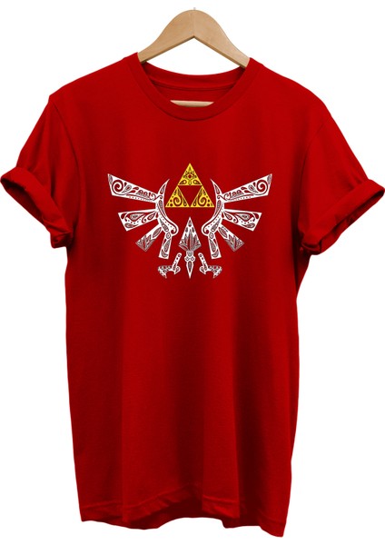 Zelda Baskılı %100 Pamuk Oversize T-Shirt Büyük Beden Tişört