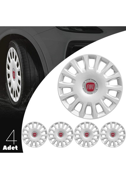 Tofaş Kartal 14 Inç Jant Kapağı Amblemli Gri 4'lü Set 144