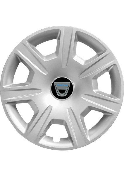 Daica 15 Inç Jant Kapağı Amblemli Gri 4'lü Takım 142