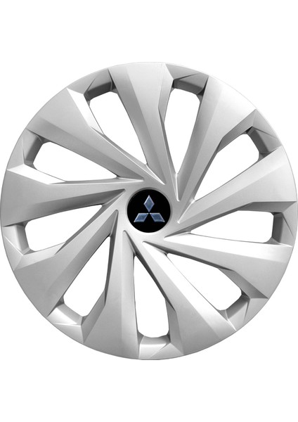 Mitsubishi 15 Inç Jant Kapağı Amblemli Gri 4'lü Takım 130