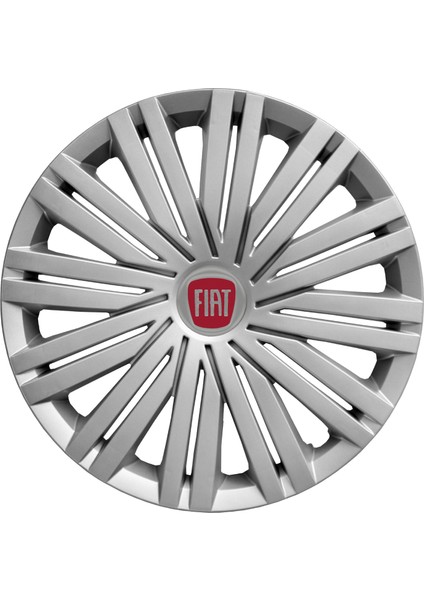 Fiat Brava 15 Inç Jant Kapağı Amblemli Gri 4 Adet 1 Takım 126