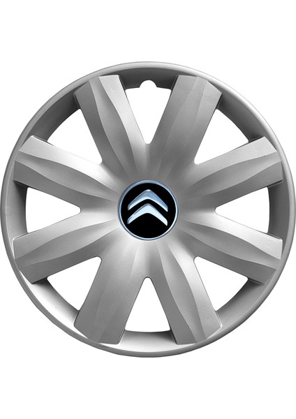 Citroen Ami 14 Inç Jant Kapağı Amblemli Gri 4 Adet 1 Takım 116