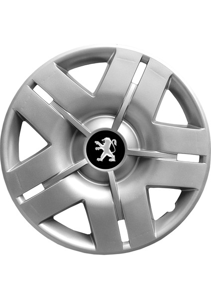 Peugeot 207 14 Inç Jant Kapağı Amblemli Gri 4 Adet 1 Takım 103
