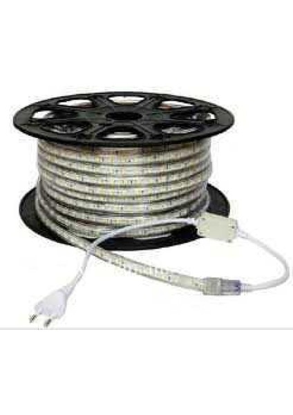 Hortum Esnek Şerit LED Amber Rengi+ 220 Volt Fiş