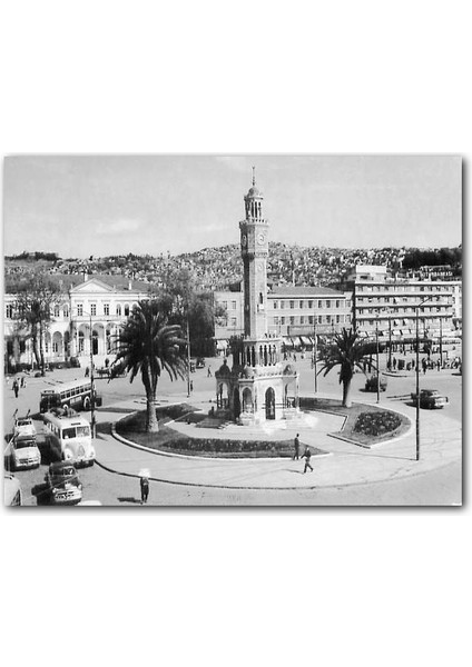 Cakatablo 1950 Ler Konak Saat Kulesi Izmir