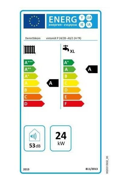 Vintomix 24/28 Kw (20.000 Kcal) Tam Yoğuşmalı Kombi